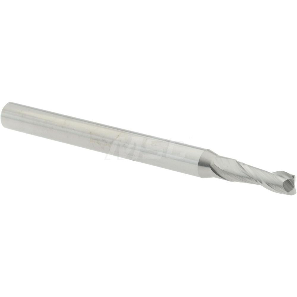 Accupro 14796211 Corner Radius End Mill 0.0938" Dia, 0.279" LOC, 0.015" Radius, 2 Flutes, Solid Carbide