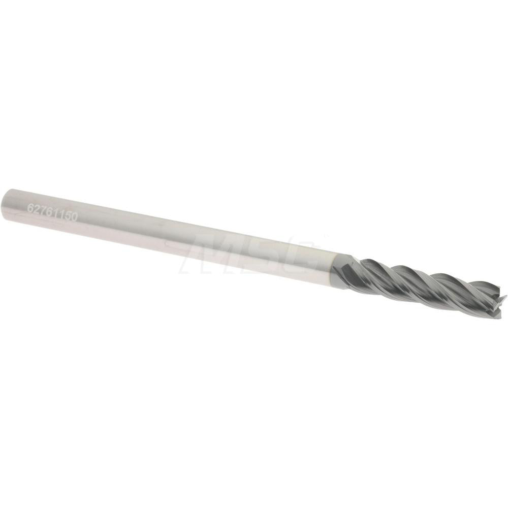 Accupro 95168418 Square End Mill 3/16" Dia, 3/4" LOC, 4 Flute, Solid Carbide
