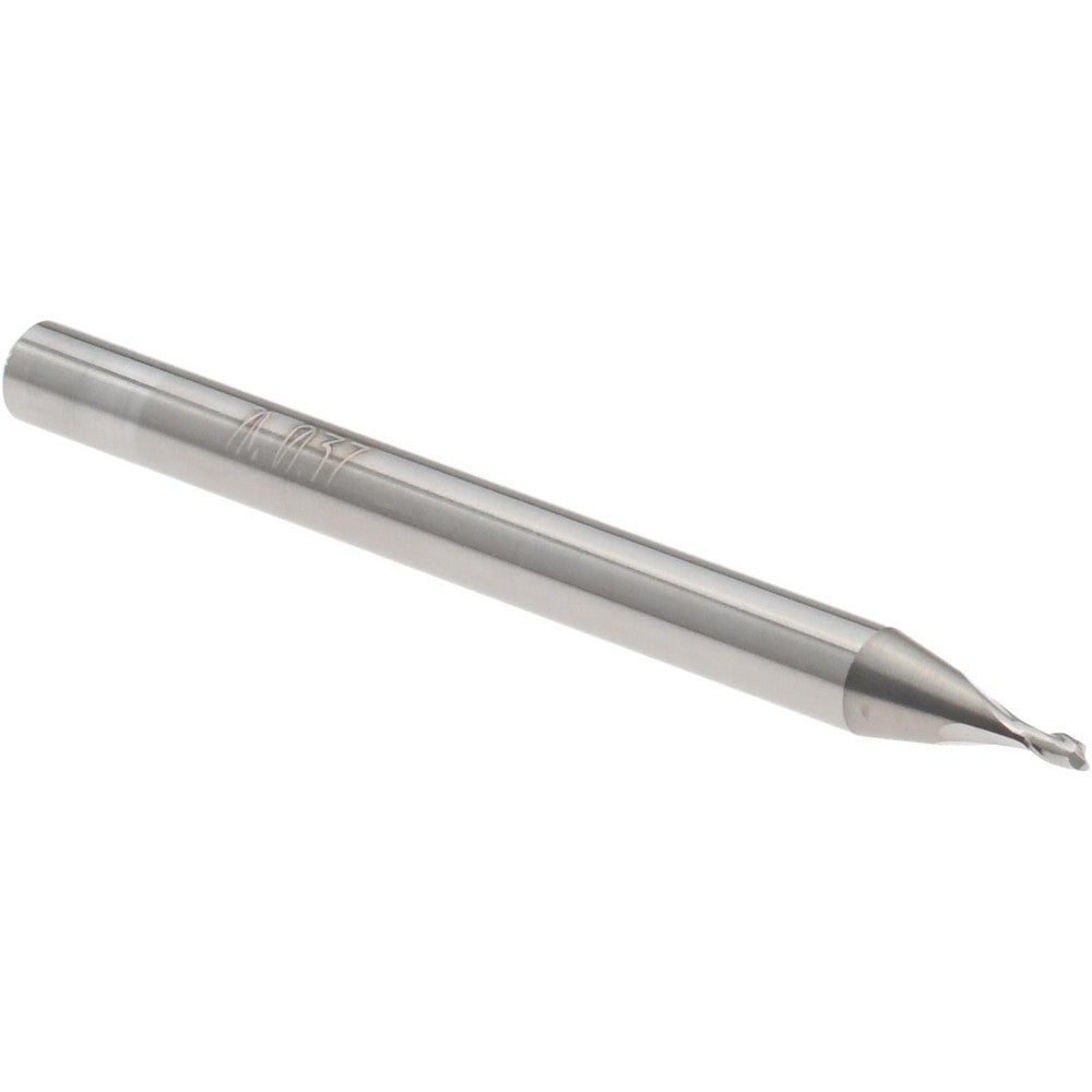Accupro 12464413 Square End Mill 0.037" Dia, 0.0555" LOC, 2 Flutes, Solid Carbide