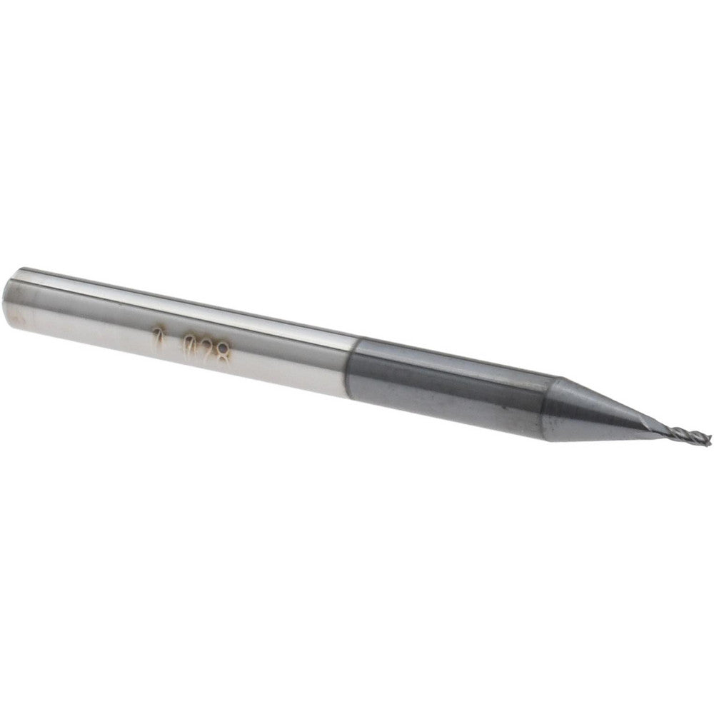 Accupro 14796947 Square End Mill 0.028" Dia, 0.084" LOC, 4 Flutes, Solid Carbide