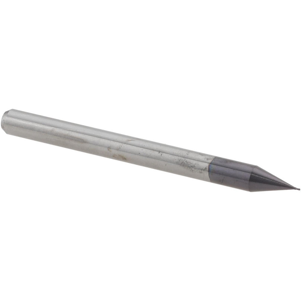 Accupro 14797037 Square End Mill 0.01" Dia, 0.015" LOC, 4 Flutes, Solid Carbide