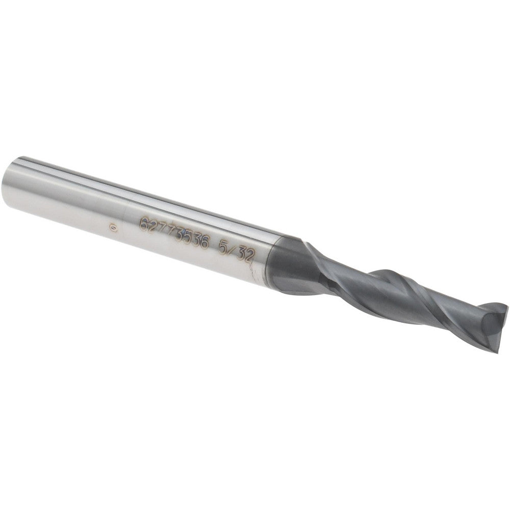 Accupro 14797076 Square End Mill 5/32" Dia, 9/16" LOC, 2 Flutes, Solid Carbide
