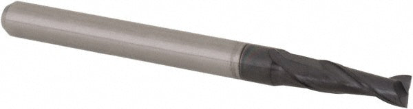 Accupro 14796933 Square End Mill 0.1" Dia, 19/64" LOC, 2 Flutes, Solid Carbide