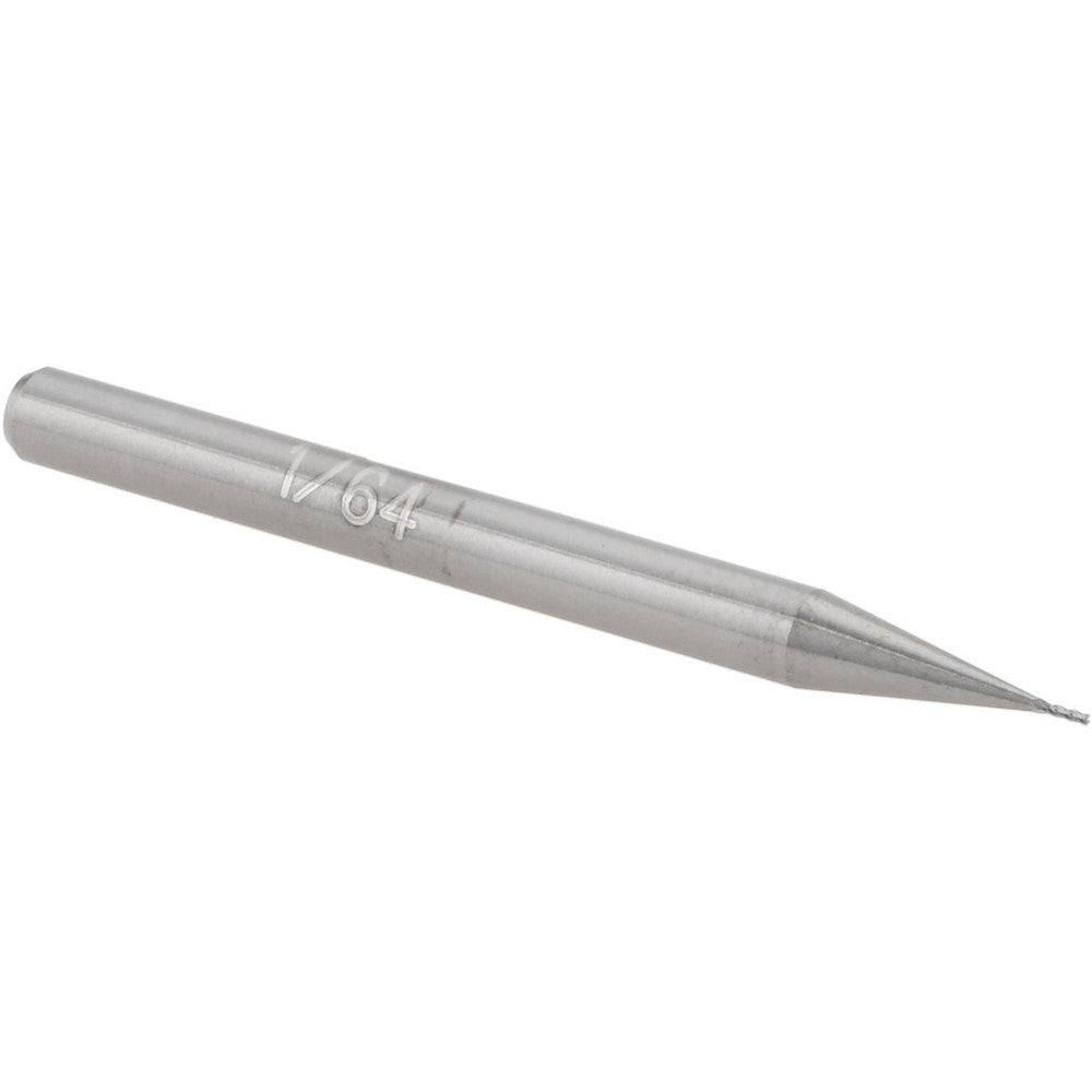Accupro 14797337 Square End Mill 1/64" Dia, 3/64" LOC, 4 Flutes, Solid Carbide