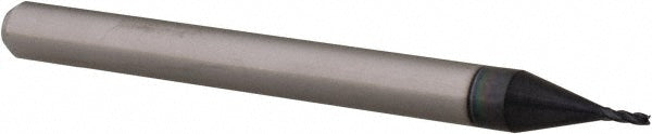 Accupro 14796946 Square End Mill 0.026" Dia, 5/64" LOC, 4 Flutes, Solid Carbide
