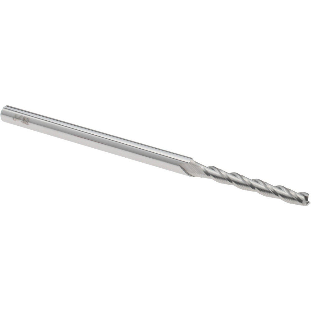 Accupro 14883436 Square End Mill 3/32" Dia, 3/4" LOC, 3 Flutes, Solid Carbide