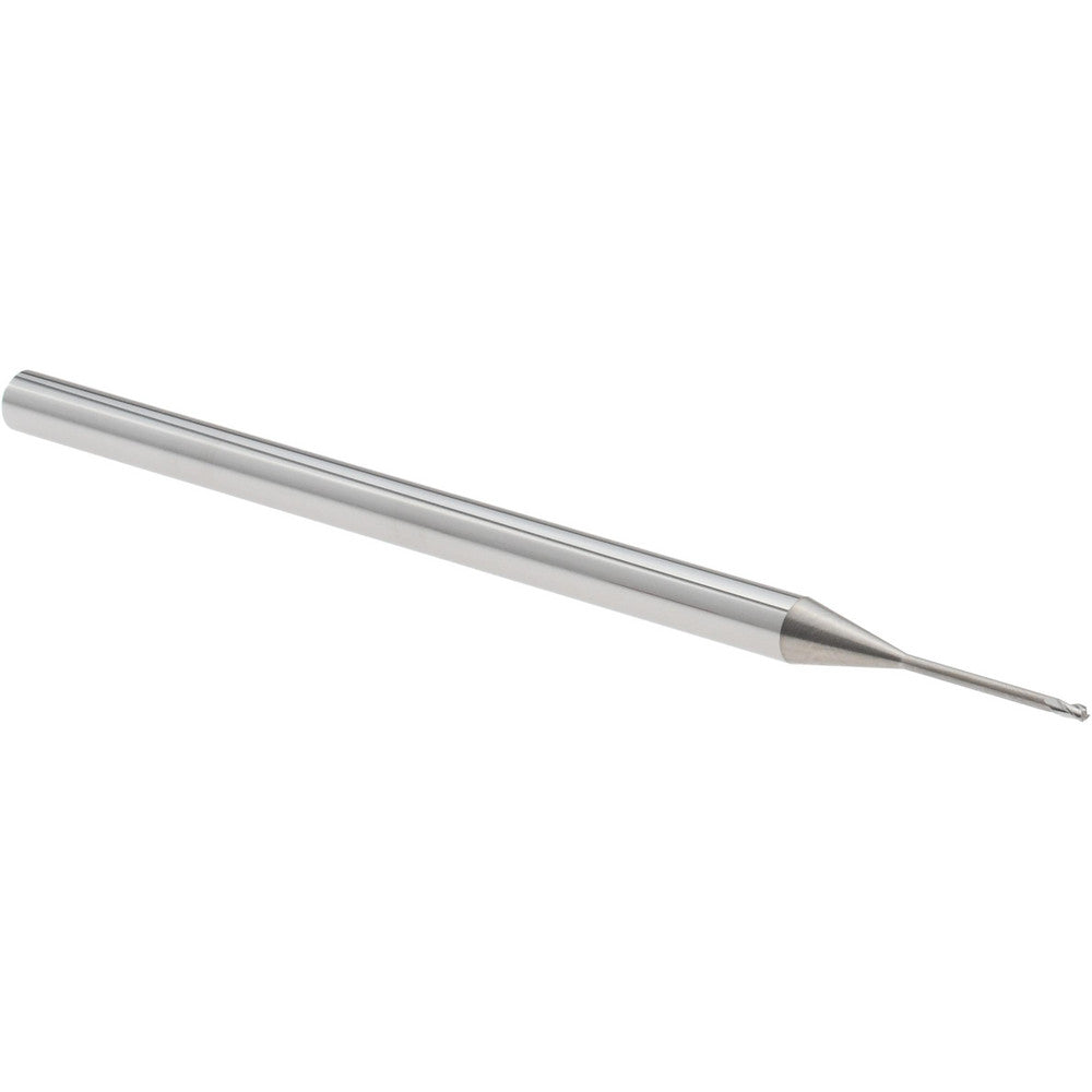 Accupro 14797168 Square End Mill 1/32'' Dia, 0.046'' LOC, 1/8'' Shank Dia, 2-1/2'' OAL, 3 Flutes, Solid Carbide