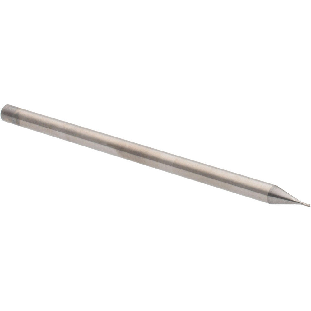 Accupro 14797144 Square End Mill 1/64'' Dia, 1/32'' LOC, 1/8'' Shank Dia, 2-1/2'' OAL, 3 Flutes, Solid Carbide