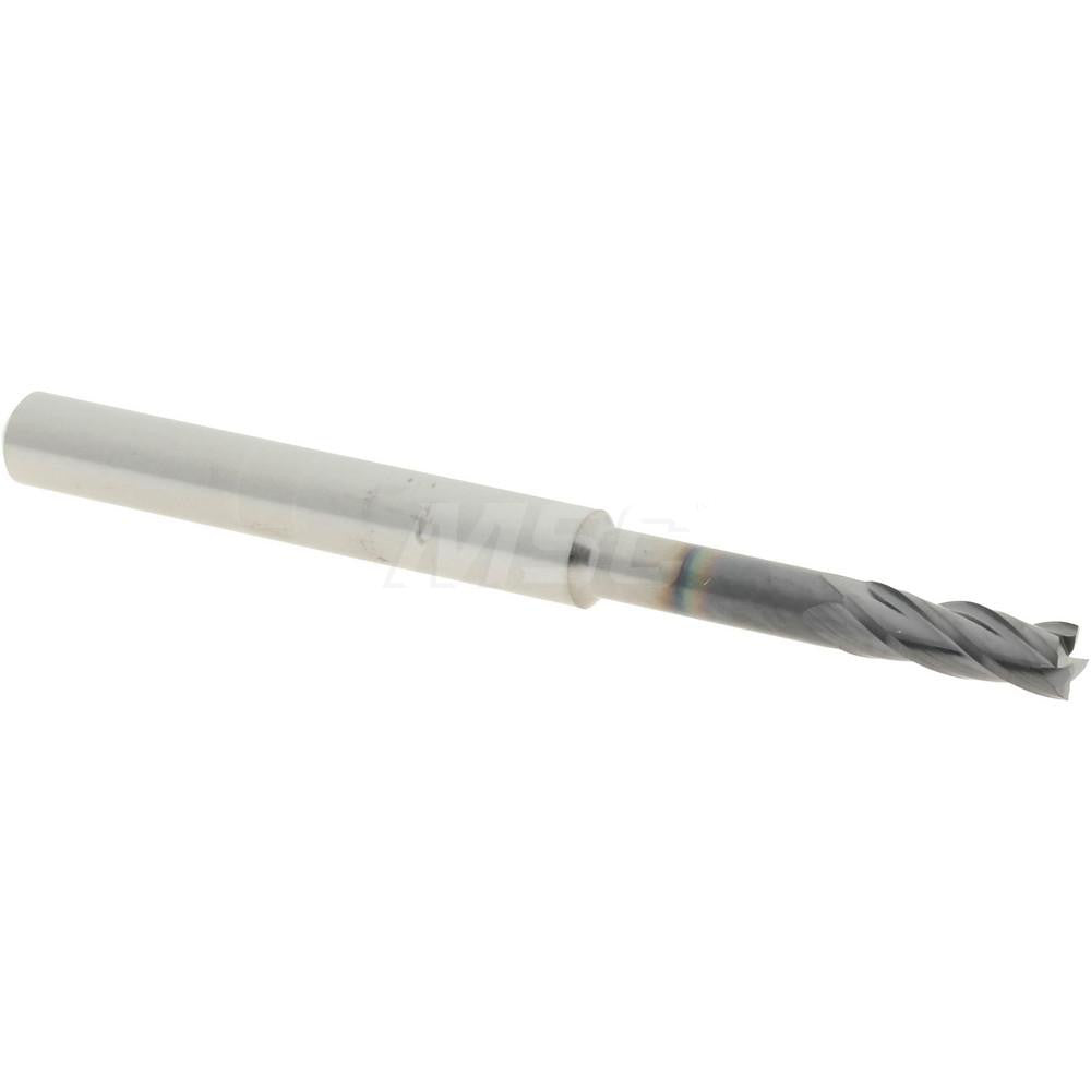 Accupro 14883460 Square End Mill 3/32" Dia, 0.279" LOC, 4 Flutes, Solid Carbide