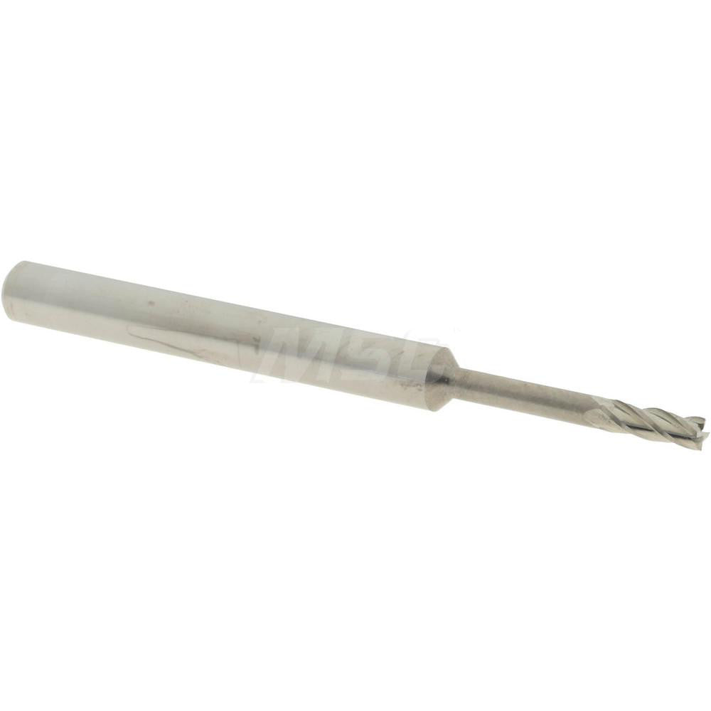Accupro 14883465 Square End Mill 1/16" Dia, 0.186" LOC, 4 Flutes, Solid Carbide