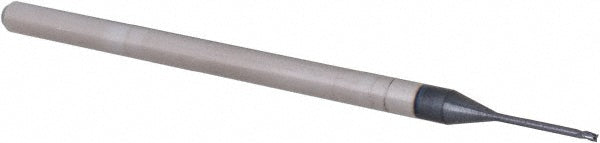 Accupro 14797169 Square End Mill 1/32'' Dia, 0.046'' LOC, 1/8'' Shank Dia, 2-1/2'' OAL, 3 Flutes, Solid Carbide