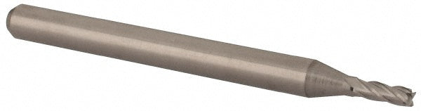 Accupro 12276836 Square End Mill 0.059'' Dia, 0.177'' LOC, 1/8'' Shank Dia, 1-1/2'' OAL, 4 Flutes, Solid Carbide