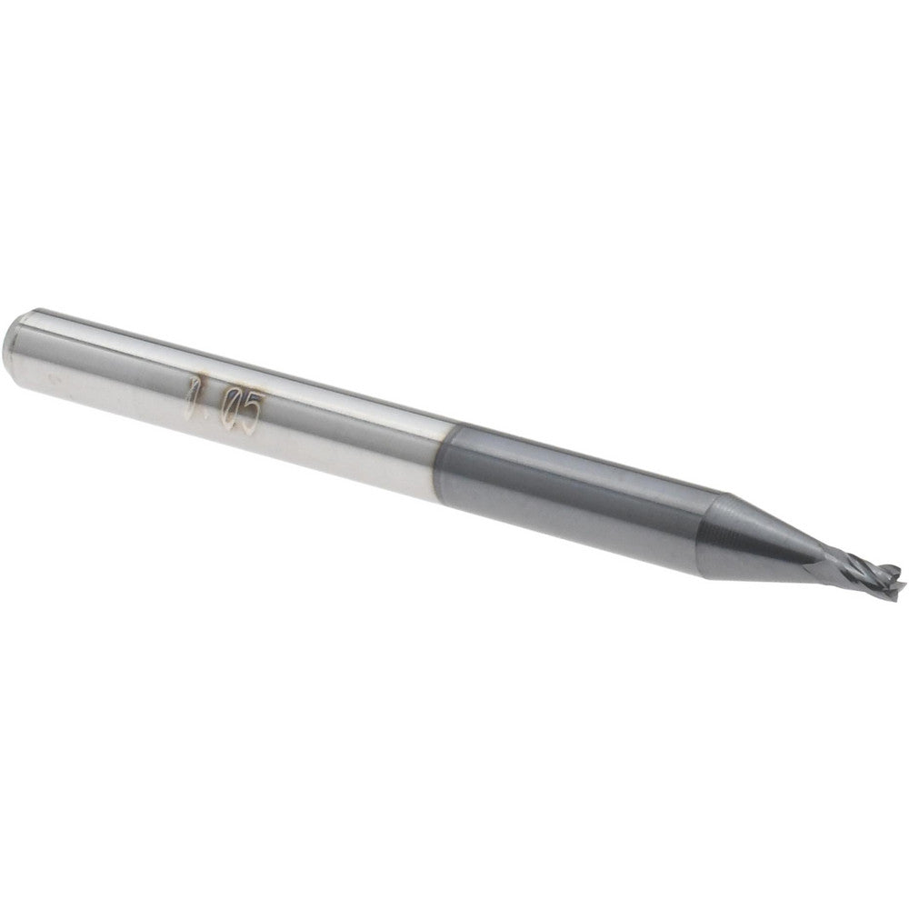 Accupro 14797057 Square End Mill 0.05" Dia, 0.075" LOC, 4 Flutes, Solid Carbide
