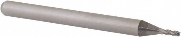 Accupro 12276819 Square End Mill 0.042" Dia, 0.126" LOC, 4 Flutes, Solid Carbide