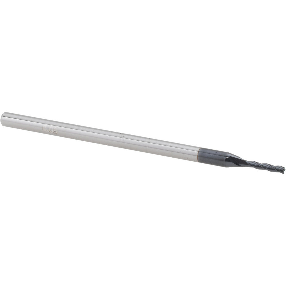 Accupro 14883495 Square End Mill 0.06" Dia, 0.312" LOC, 3 Flutes, Solid Carbide
