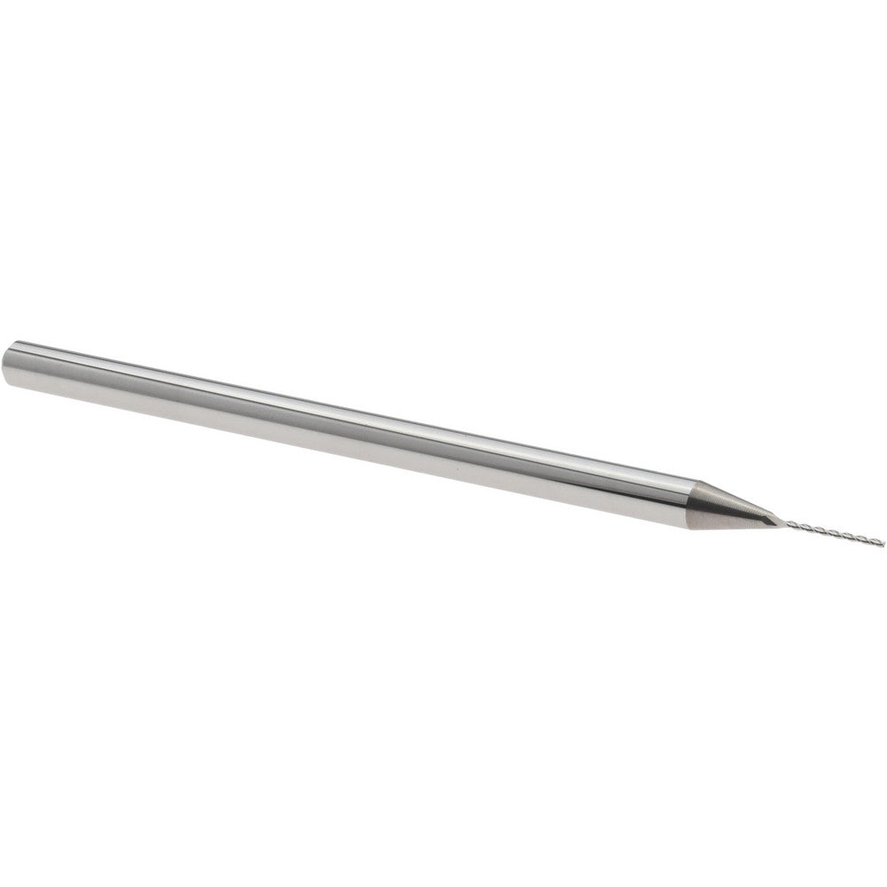 Accupro 14883505 Square End Mill 0.02" Dia, 1/4" LOC, 3 Flutes, Solid Carbide