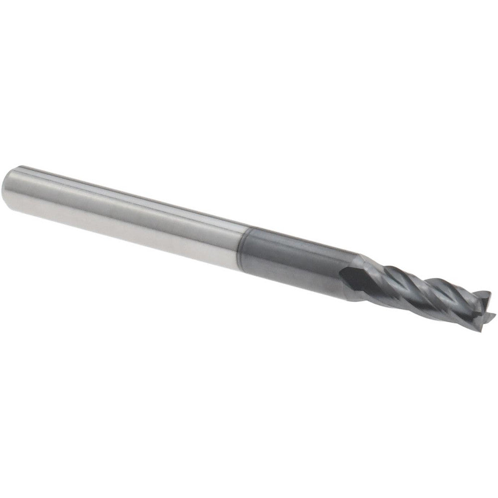 Accupro 14797068 Square End Mill 0.105" Dia, 0.158" LOC, 4 Flutes, Solid Carbide