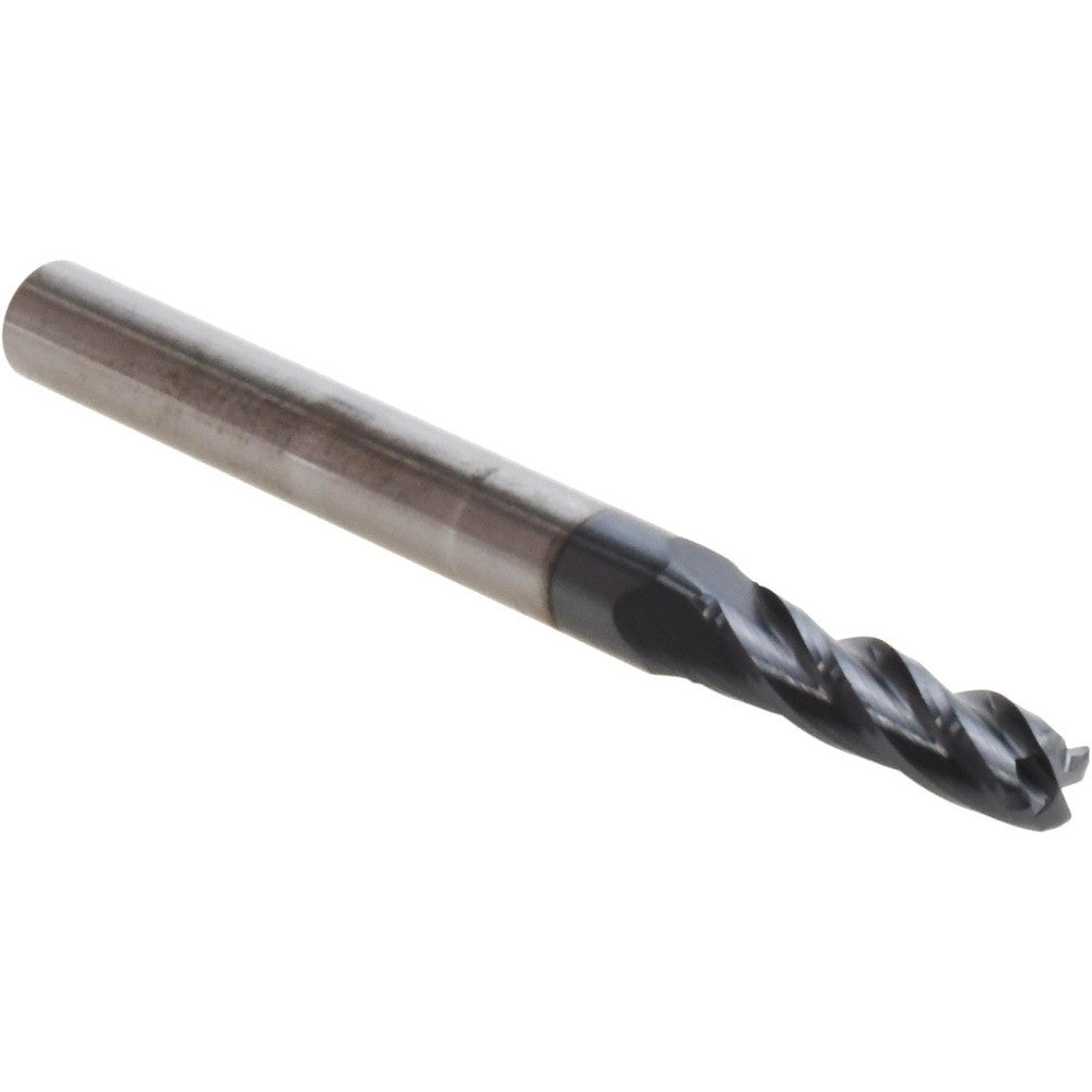 Accupro 14796341 Corner Radius End Mill 0.1562" Dia, 0.562" LOC, 0.03" Radius, 4 Flutes, Solid Carbide