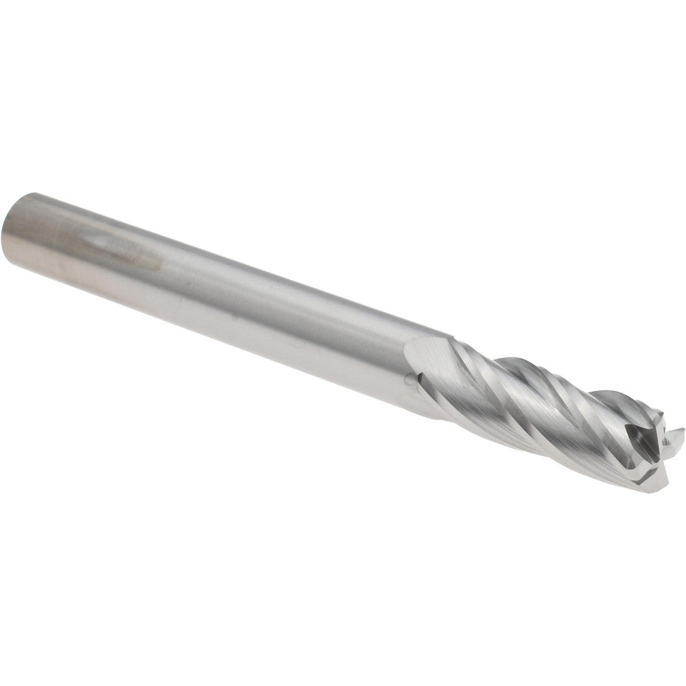 Accupro 12467993 Corner Radius End Mill 1/4" Dia, 3/4" LOC, 0.0300" Radius, 4 Flute, Solid Carbide