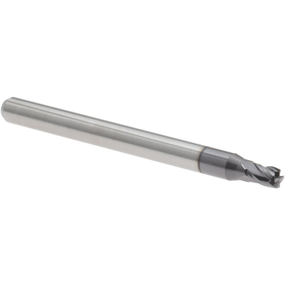 Accupro 14796326 Corner Radius End Mill 0.0938" Dia, 0.75" LOC, 0.0150" Radius, 4 Flute, Solid Carbide