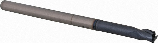 Accupro 14796283 Corner Radius End Mill 1/4" Dia, 3/8" LOC, 0.03" Radius, 3 Flutes, Solid Carbide