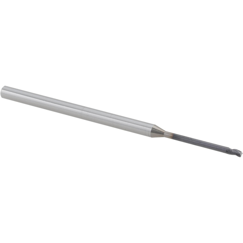 Accupro 14796241 Corner Radius End Mill 1/16" Dia, 2" LOC, 0.0100" Radius, 3 Flute, Solid Carbide
