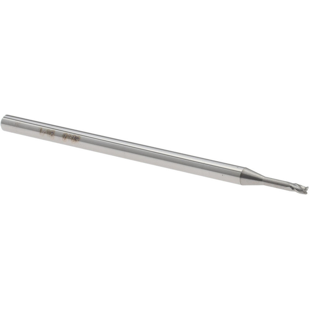 Accupro 14796237 Corner Radius End Mill 1/16" Dia, 1.25" LOC, 0.0100" Radius, 3 Flute, Solid Carbide