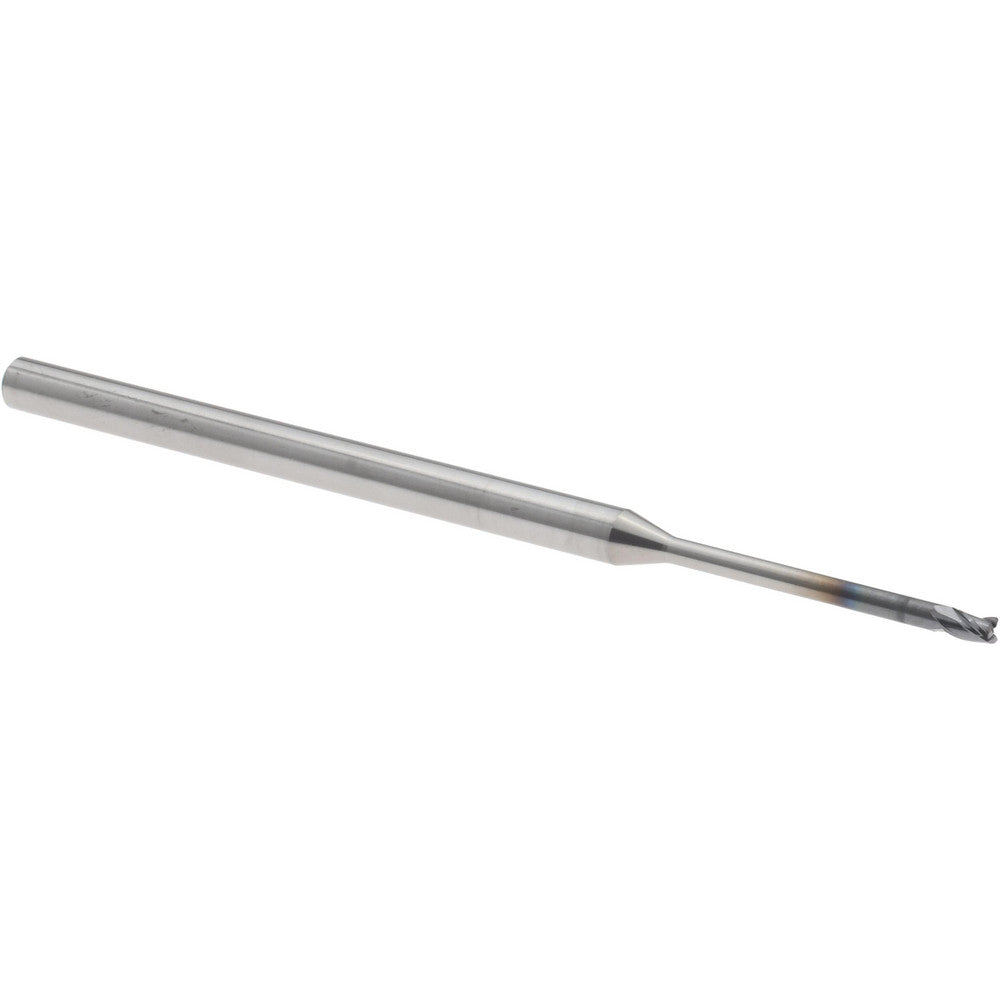 Accupro 14796236 Corner Radius End Mill 1/16" Dia, 3.375" LOC, 0.0050" Radius, 3 Flute, Solid Carbide