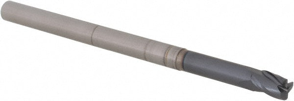 Accupro 14796277 Corner Radius End Mill 3/16" Dia, 0.281" LOC, 0.03" Radius, 3 Flutes, Solid Carbide