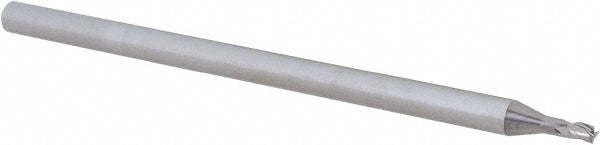 Accupro 14797231 Square End Mill 1/16" Dia, 0.093" LOC, 3 Flutes, Solid Carbide