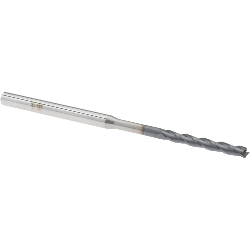 Accupro 14797289 Square End Mill 3/32" Dia, 3/4" LOC, 3 Flutes, Solid Carbide