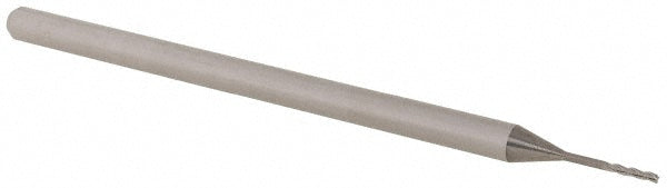 Accupro 14797174 Square End Mill 1/32" Dia, 0.155" LOC, 3 Flutes, Solid Carbide