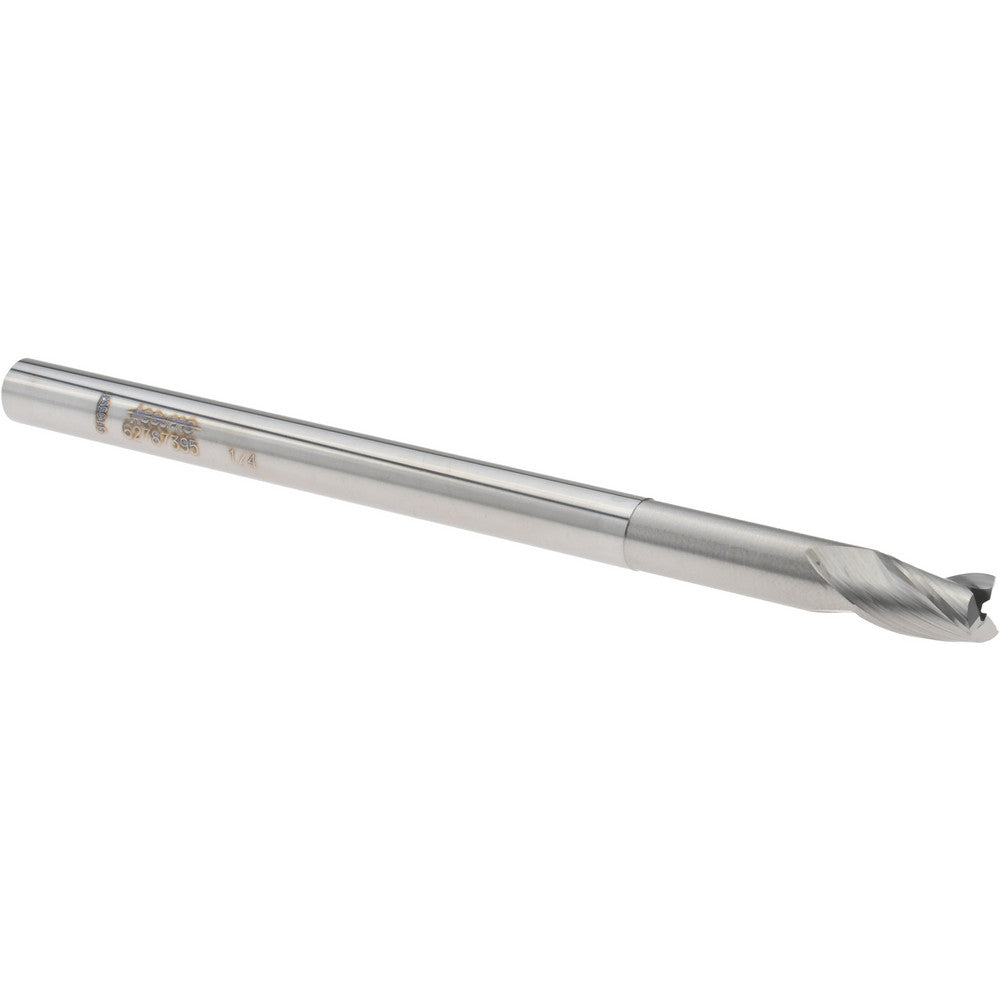 Accupro 14797328 Square End Mill 1/4" Dia, 3/8" LOC, 3 Flutes, Solid Carbide
