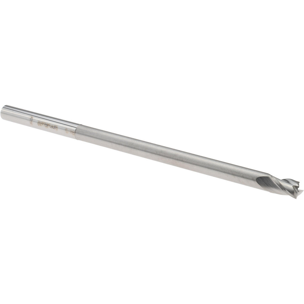Accupro 14797325 Square End Mill 3/16" Dia, 9/32" LOC, 3 Flutes, Solid Carbide
