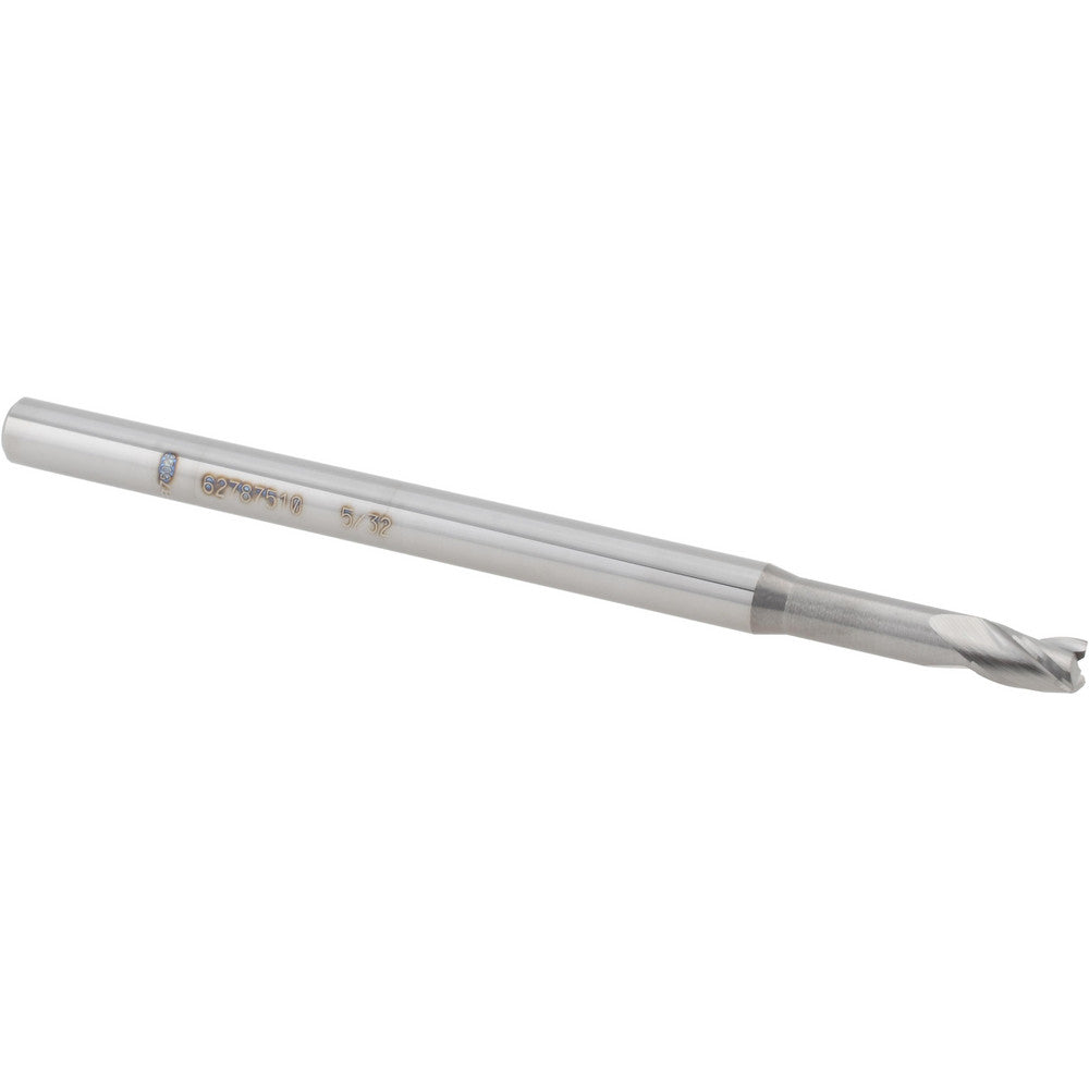 Accupro 14797315 Square End Mill 5/32" Dia, 15/64" LOC, 3 Flutes, Solid Carbide