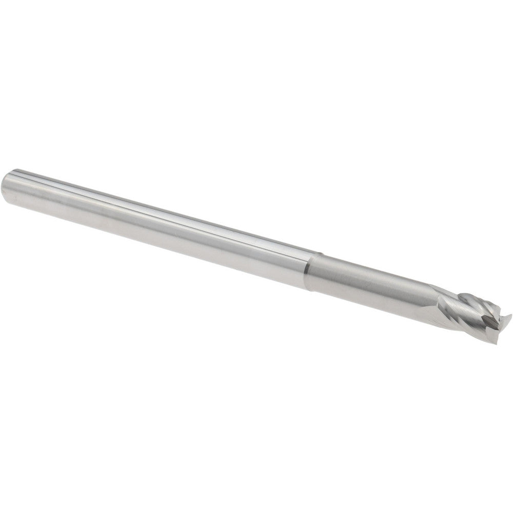 Accupro 14797318 Square End Mill 3/16'' Dia, 9/32'' LOC, 3/16'' Shank Dia, 3'' OAL, 3 Flutes, Solid Carbide
