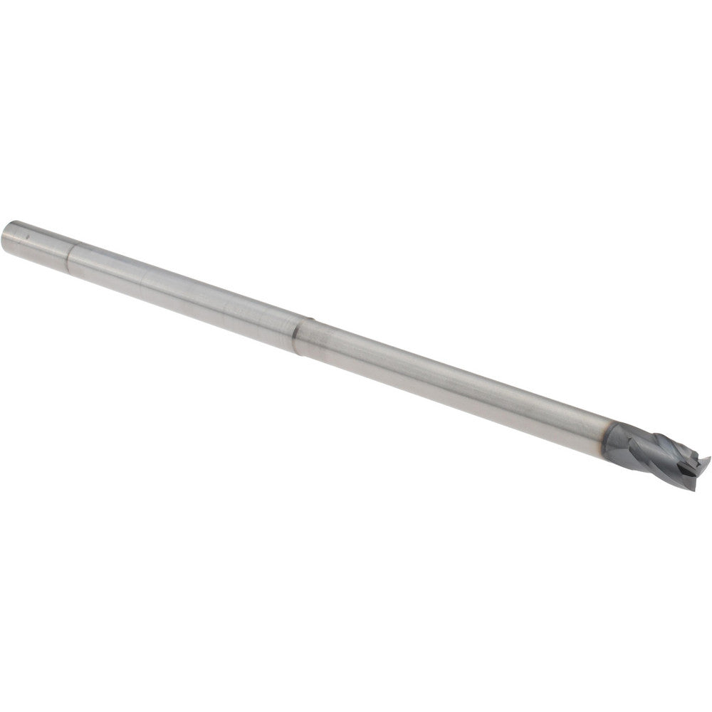 Accupro 14797334 Square End Mill 1/4'' Dia, 3/8'' LOC, 1/4'' Shank Dia, 6'' OAL, 3 Flutes, Solid Carbide