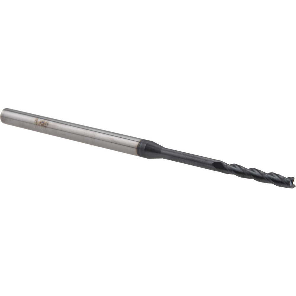 Accupro 14797267 Square End Mill 5/64'' Dia, 1/2'' LOC, 1/8'' Shank Dia, 2-1/2'' OAL, 3 Flutes, Solid Carbide