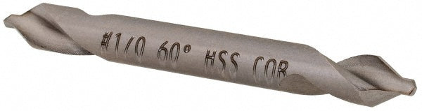 Hertel H-81105500D10 Combination Drill & Countersink #1/0, 1/8" Body Dia, 118 deg, Cobalt