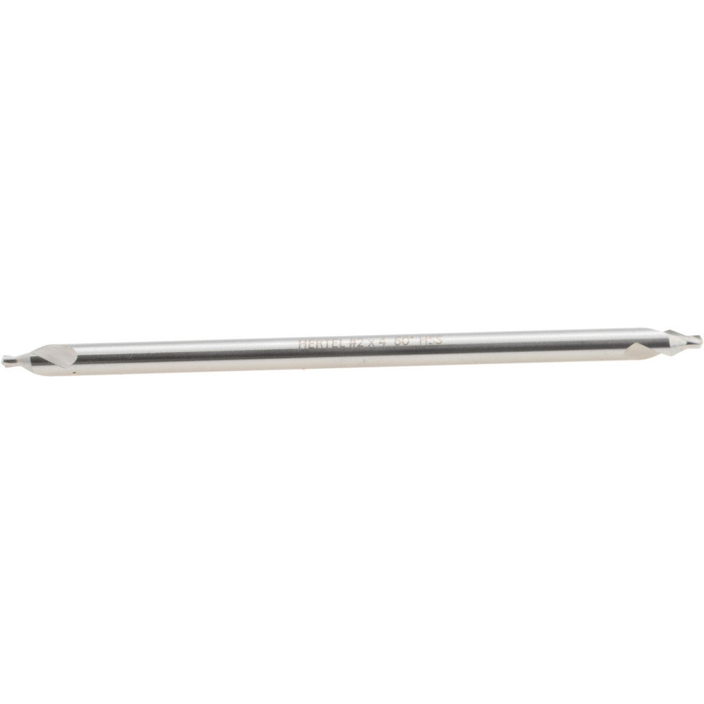 Hertel H-81185020400 Combination Drill & Countersink #2, 3/16" Body Dia, 118 deg, High-Speed Steel