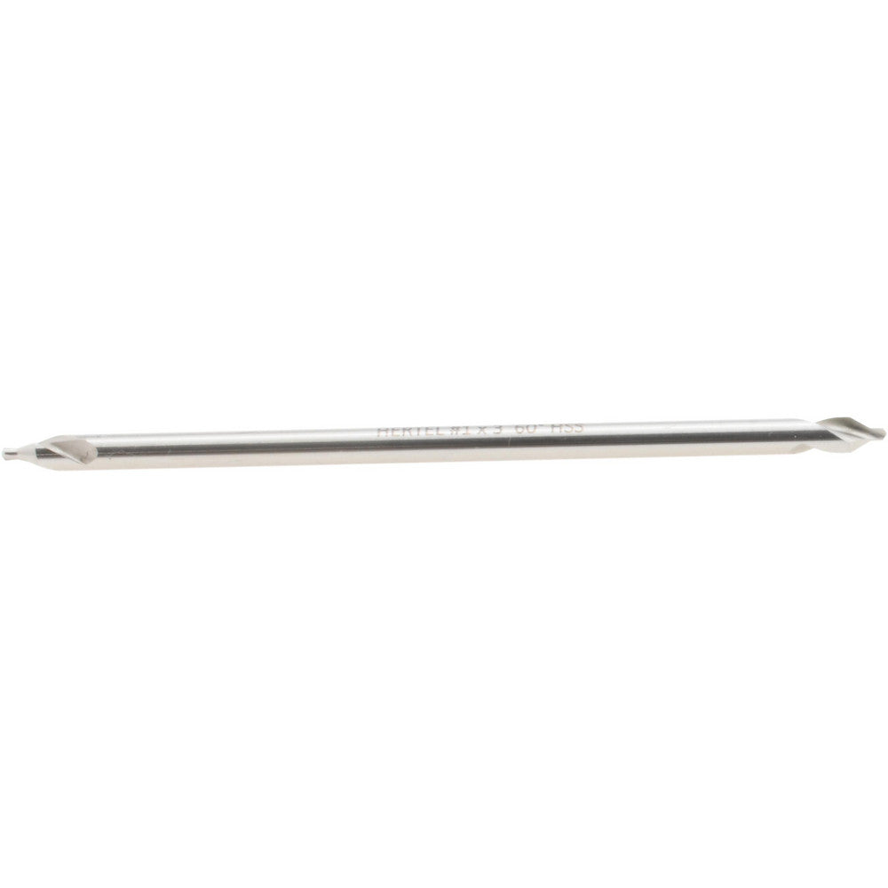 Hertel H-81185010300 Combination Drill & Countersink #1, 1/8" Body Dia, 118 deg, High-Speed Steel