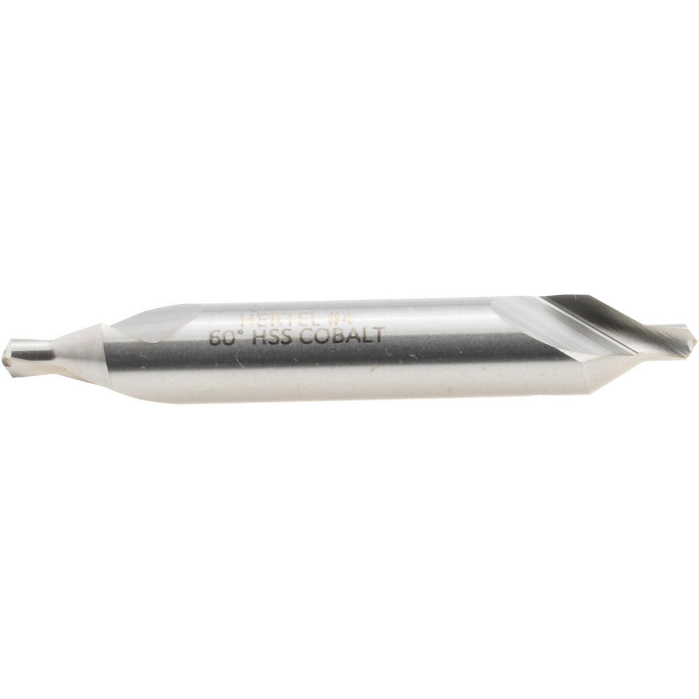 Hertel H-81105504000 Combination Drill & Countersink #4, 5/16" Body Dia, 118 deg, Cobalt