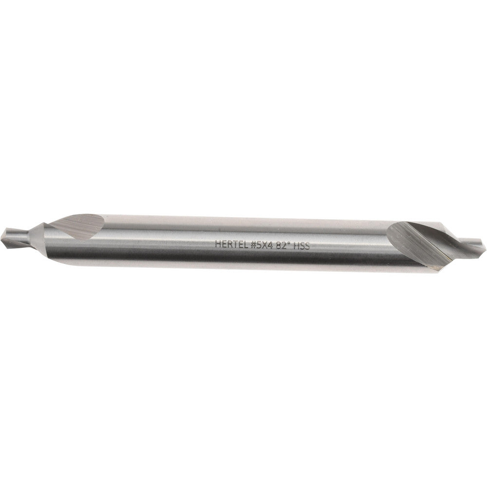 Hertel H-81154L05040 Combination Drill & Countersink #5, 7/16" Body Dia, 118 deg, High-Speed Steel