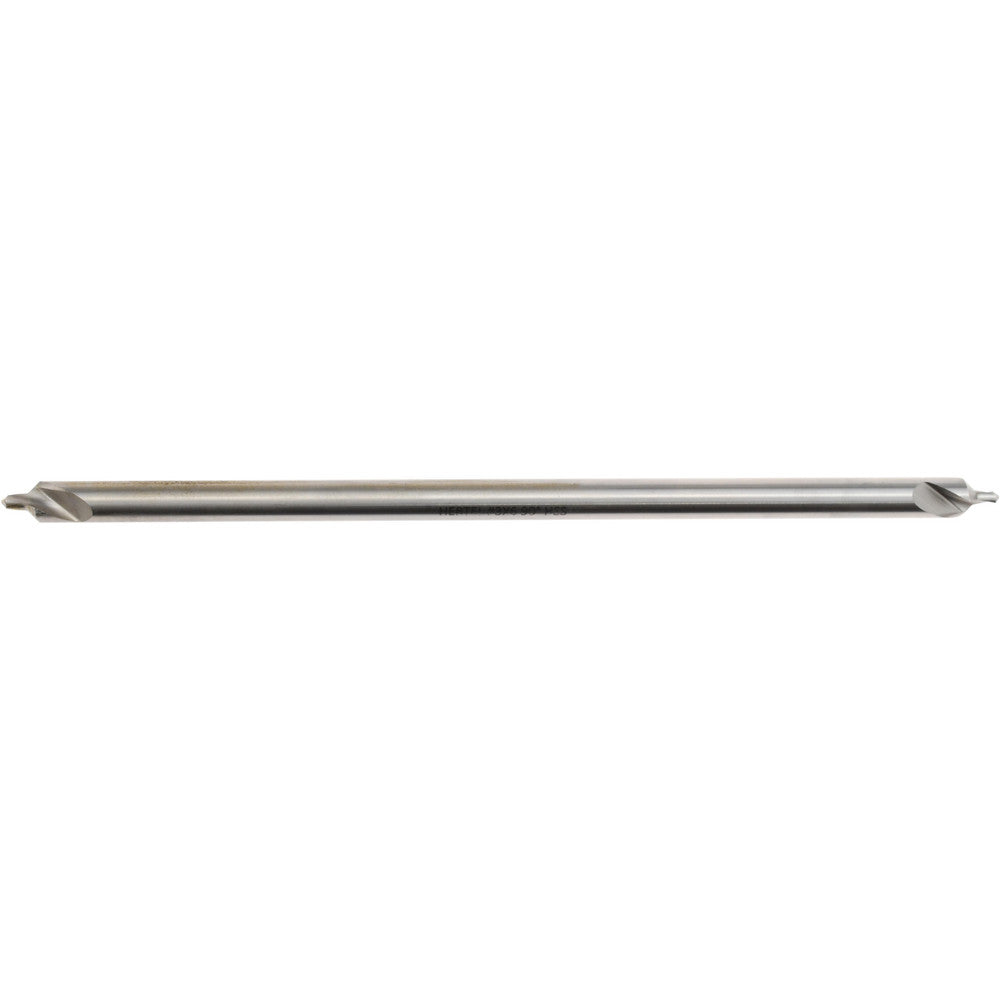 Hertel H-81155L03060 Combination Drill & Countersink #3, 1/4" Body Dia, 118 deg, High-Speed Steel