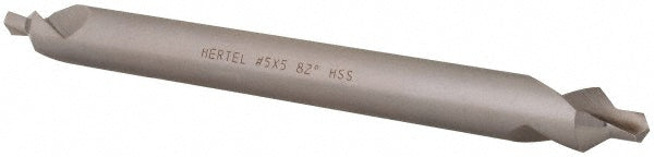 Hertel H-81154L05050 Combination Drill & Countersink #5, 7/16" Body Dia, 118 deg, High-Speed Steel