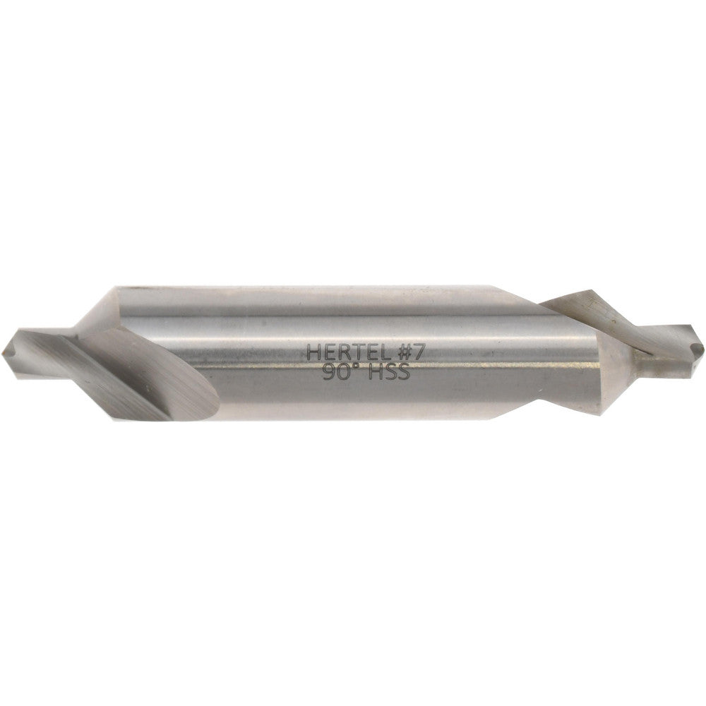 Hertel H-81155070000 Combination Drill & Countersink #7, 5/8" Body Dia, 118 deg, High-Speed Steel