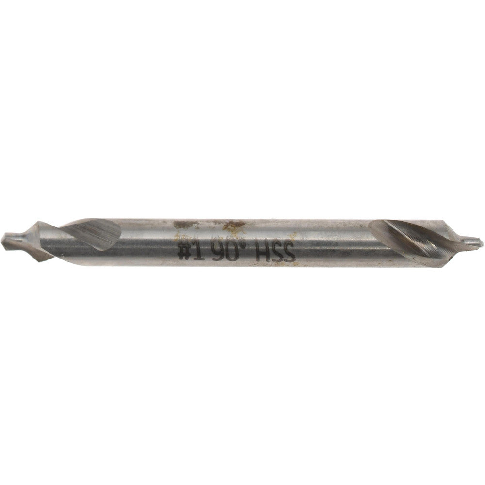 Hertel H-81155010000 Combination Drill & Countersink #1, 1/8" Body Dia, 118 deg, High-Speed Steel