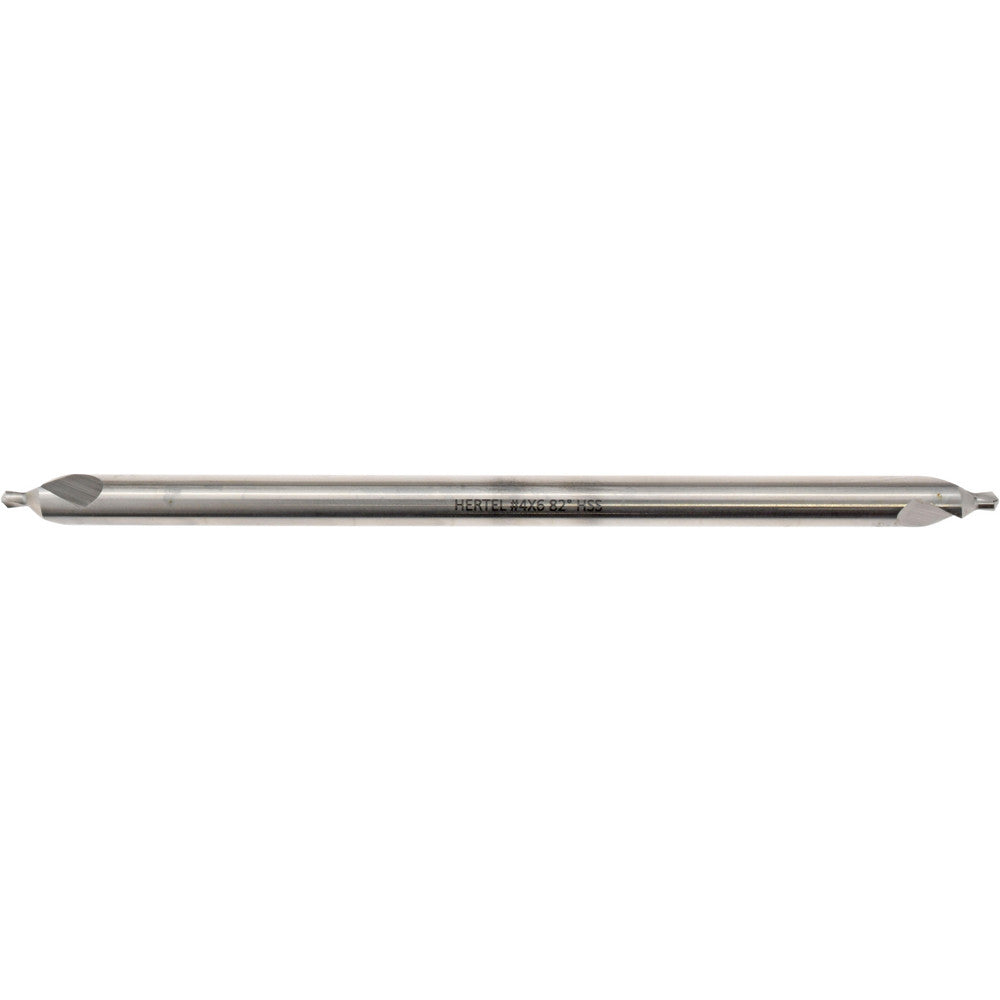 Hertel H-81154L04060 Combination Drill & Countersink #4, 5/16" Body Dia, 118 deg, High-Speed Steel