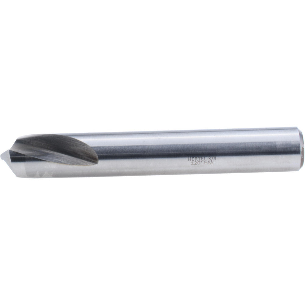 Hertel H-8119D190505 Spotting Drill 3/4" Dia, 120 deg, 5" OAL, High-Speed Steel