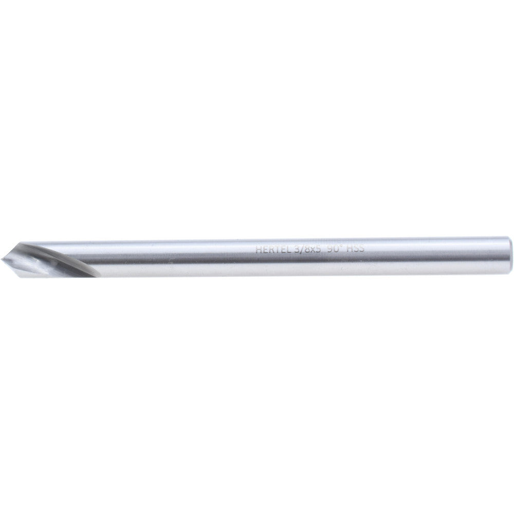 Hertel H-8119C095205 Spotting Drill 3/8" Dia, 90 deg, 5" OAL, High-Speed Steel